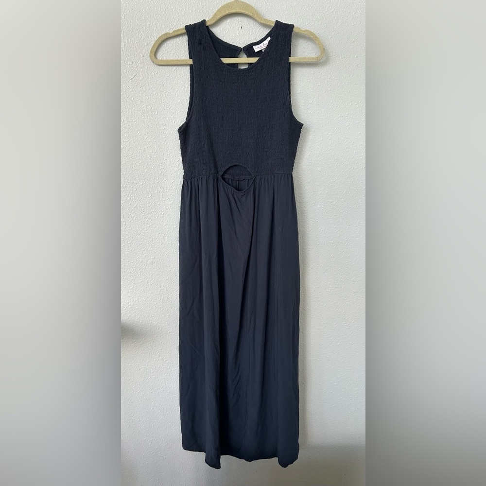 Isabel Navy Pocketed Maternity Dress